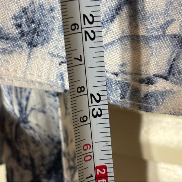 Rachel Zoe Safari Print Belted Button-Down Top Blue White Women’s Size S White - Picture 14 of 15